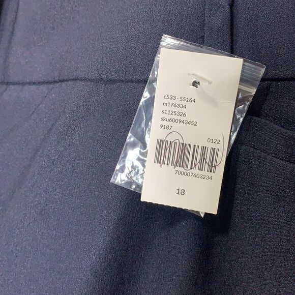 Lane Bryant work capris navy blue size 18 NWT (c1) - Picture 2 of 5